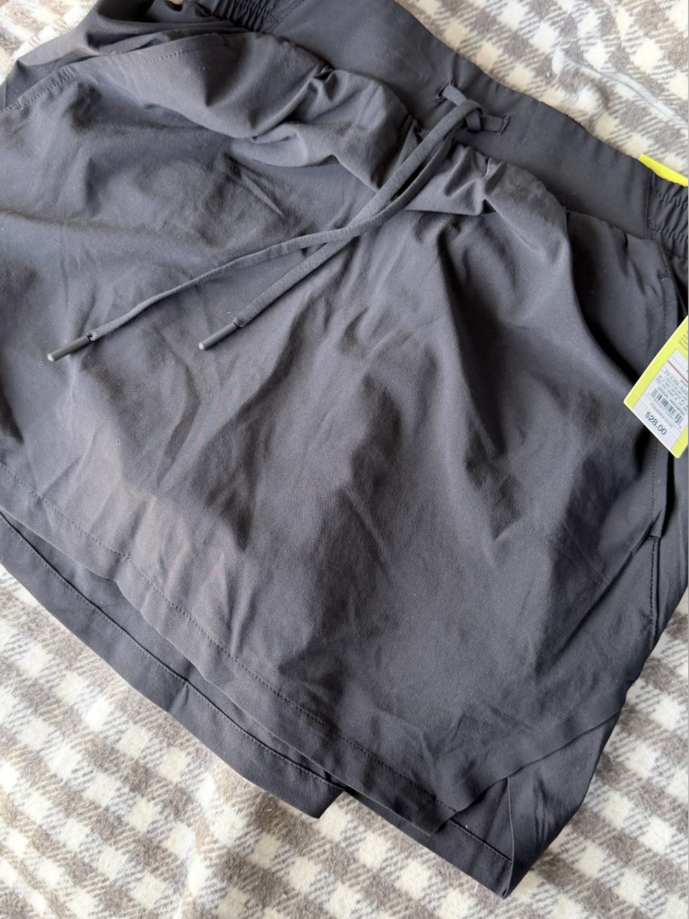Target All In Motion Black Skort with Drawstring Waist NWT